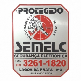 PLACA DE ALIMINIO AUTO RELEVO