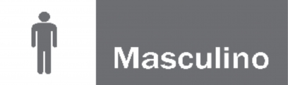 PLACA BANHEIRO MASCULINO