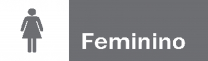 PLACA SANITARIO FEMININO