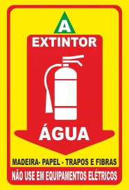 PLACA EXTINTOR  AGUA