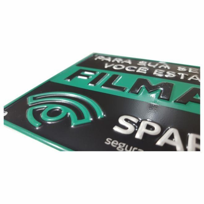 PLACA DE ALIMINIO AUTO RELEVO
