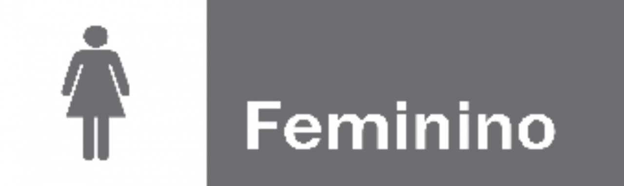PLACA SANITARIO FEMININO