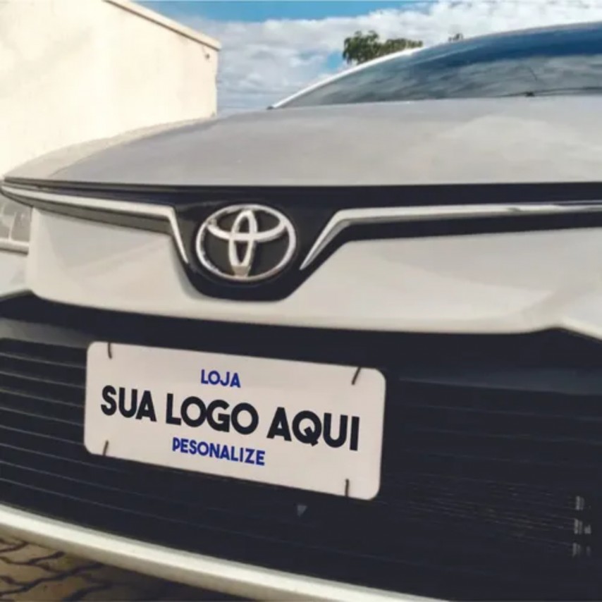 Tampa Placa Personalizado para Carro