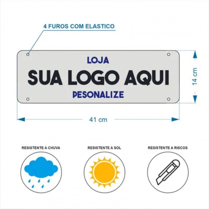 Tampa Placa Personalizado para Carro
