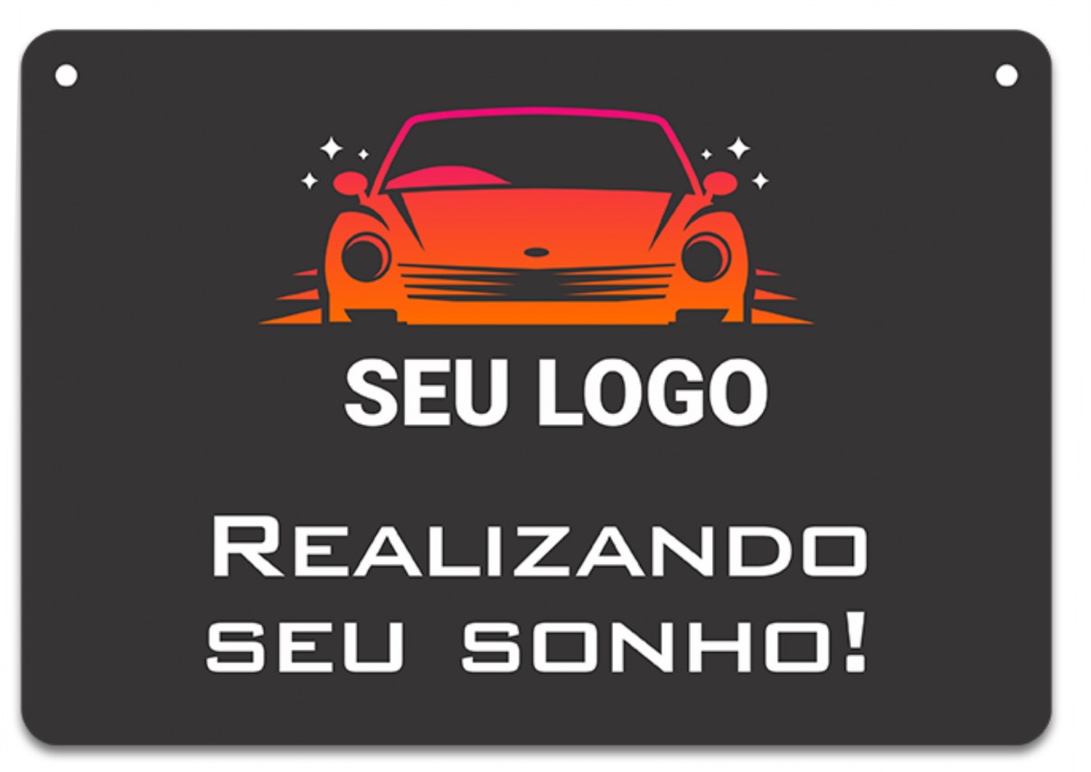 Tampa Placa Personalizado para Carro
