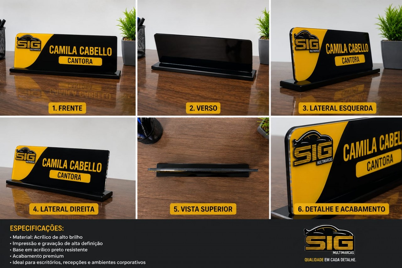 PLACA DE MESA