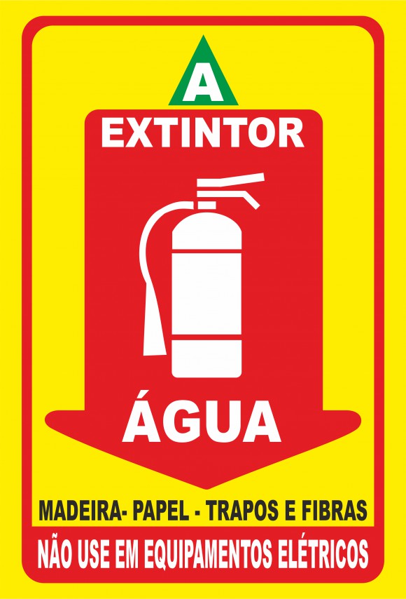 PLACA EXTINTOR  AGUA