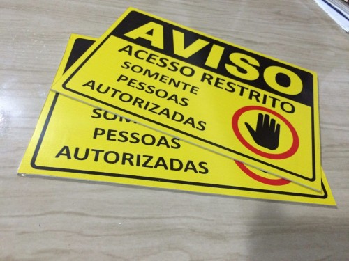 PLACA DE PVCIMPRESSÃO UV