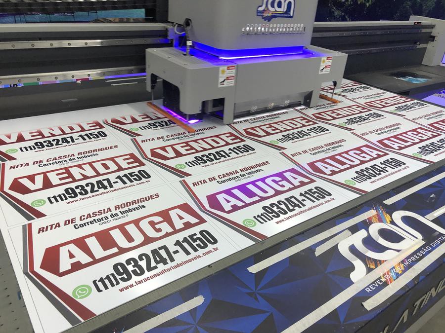 PLACA DE PVCIMPRESSÃO UV
