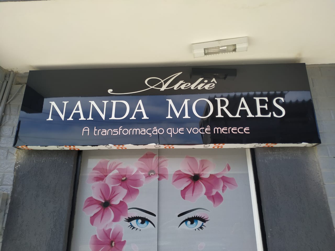 LETREIRO DE ACM ADESIVADO