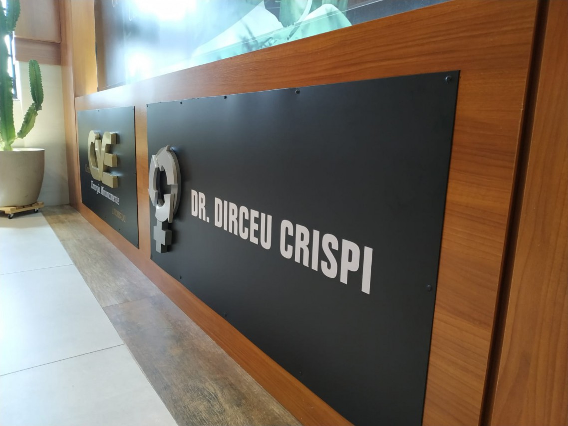 LETREIRO DE ACM  COM LETRAS 3D PVC EXPANDIDO