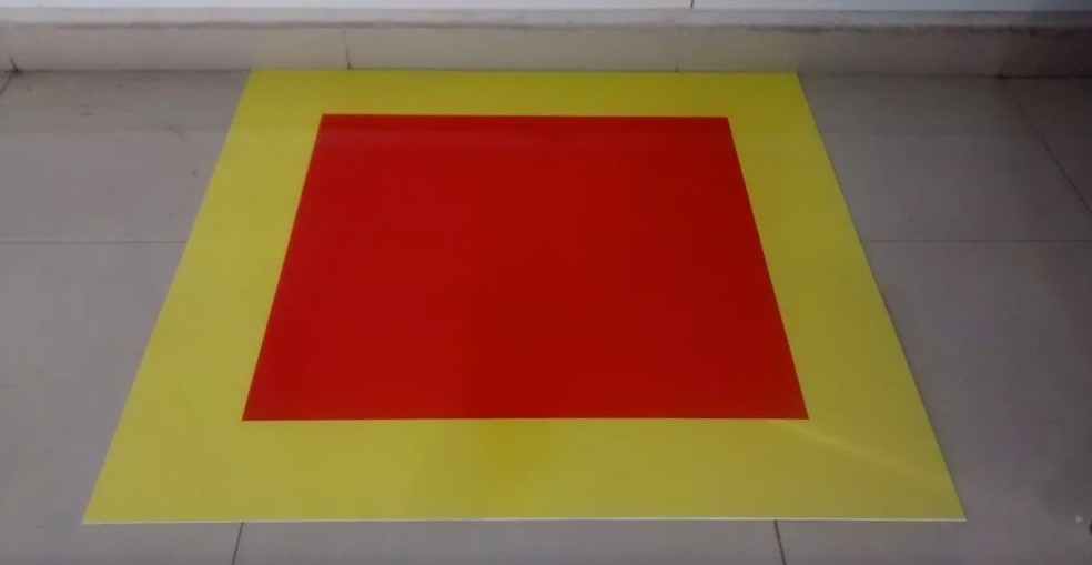 Adesivos Demarcação De Piso Para Extintor 1x1 Metro